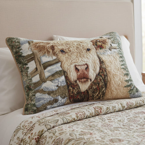 Country Highland Quilted Bedding Pillow Case NCU0NNT2615