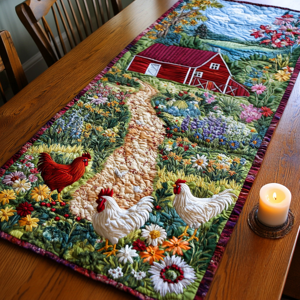 Country Bliss Quilted Table Runner NCU0NVH408
