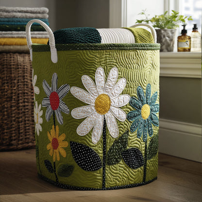 Country Bloomscape Quilted Laundry Basket NCU0PTT890