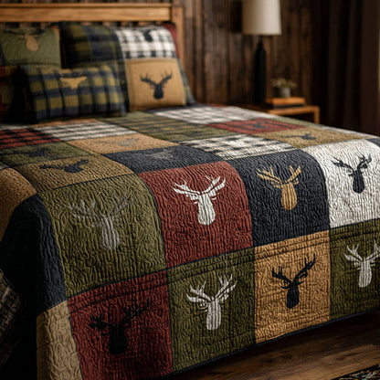 Country Buck Comfort 3-Piece Quilted Bedding Set NCU0PTT2958
