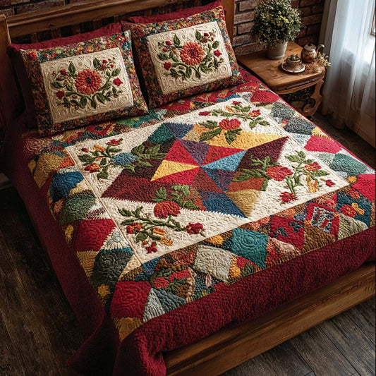 Country Canvas 3-Piece Quilted Bedding Set NCU0DQQ0344