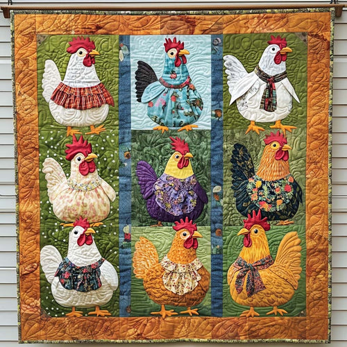 Country Cluckers Quilted Blanket NCU0NT1037