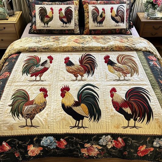 Country Comfort 3-Piece Quilted Bedding Set NCU0NVH056