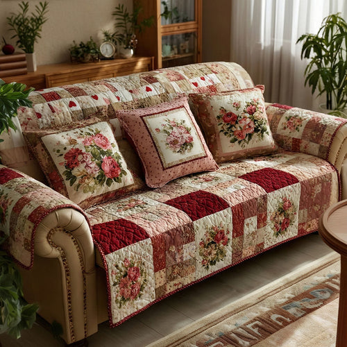 Country Cottage Quilted Sofa Cover NCU0NNT2869