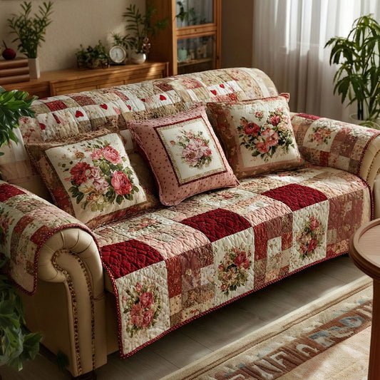 Country Cottage Quilted Sofa Cover NCU0NNT2869