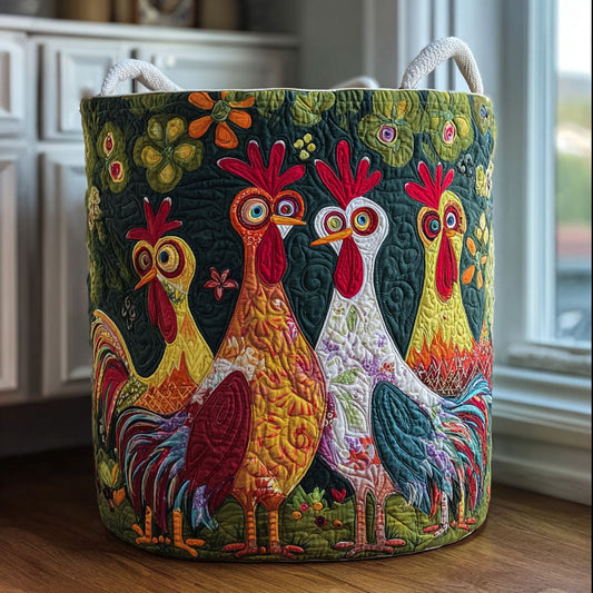 Country Dawn Quilted Laundry Basket NCU0PTT1658