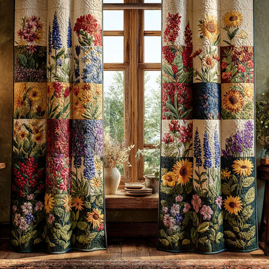 Country Garden Quilted Curtains NCU0PTT2104