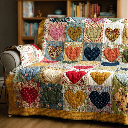 Country Heart Quilted Sofa Cover NCU0NNT2860