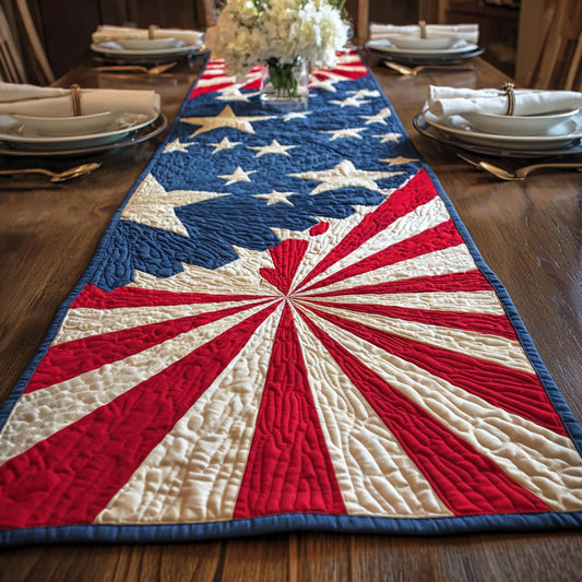 Country Liberty Quilted Table Runner NCU0NTD1745