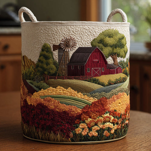 Country Path Quilted Laundry Basket NCU0DDK2040