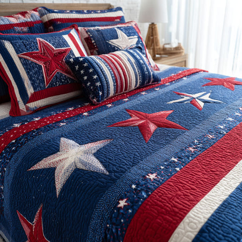 Country Pride 3-Piece Quilted Bedding Set NCU0NTD1644