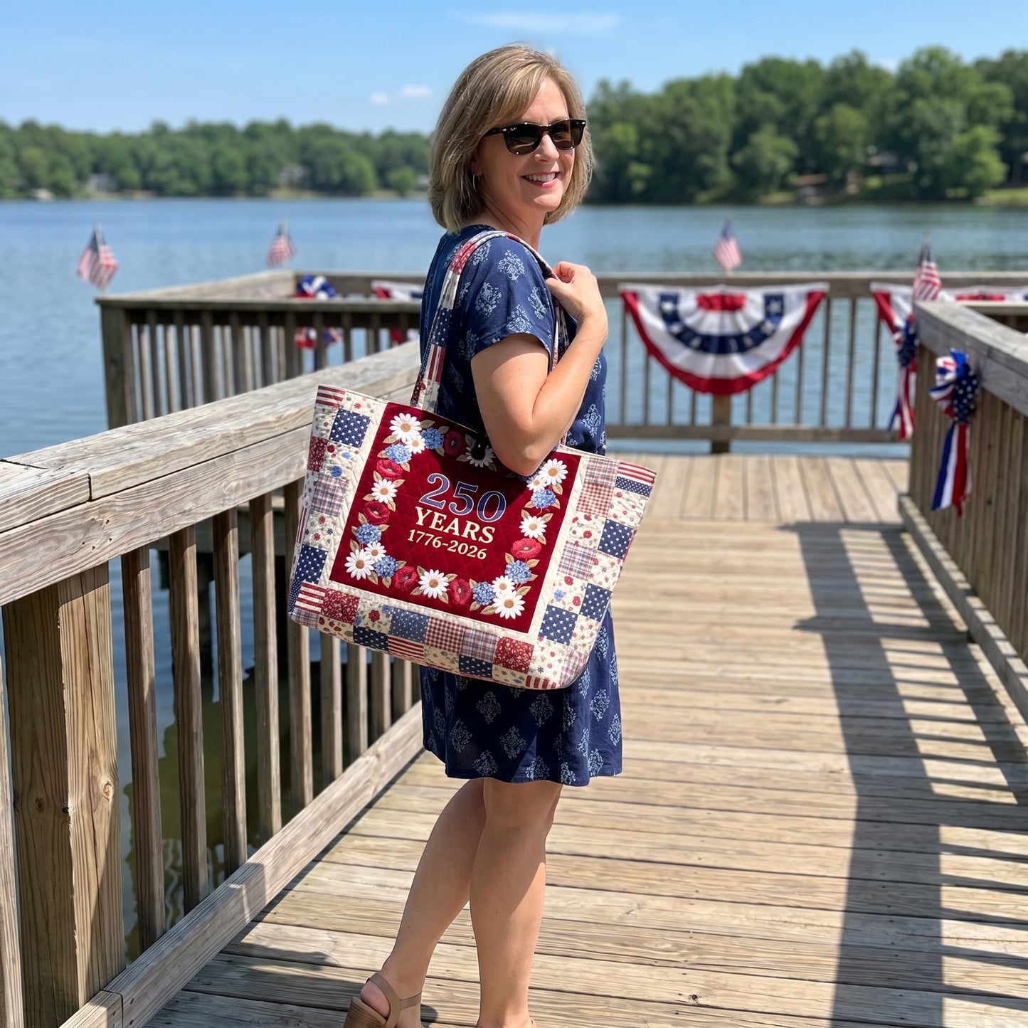 Country Roads Comfort Quilted Classic Tote Bag NCU0PTT3167
