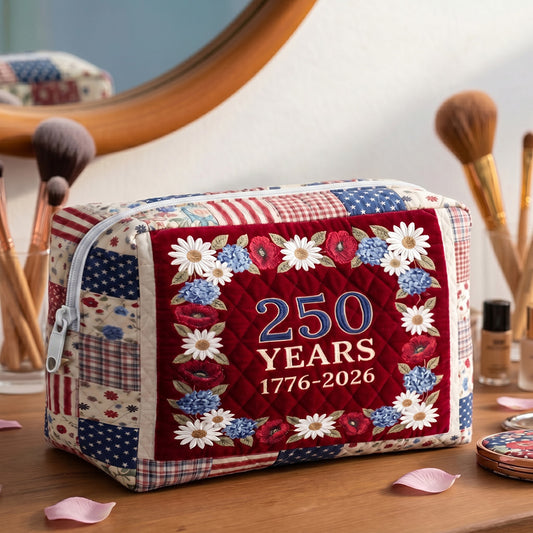Freedom Patch Quilted Makeup Bag NCU0PT11325