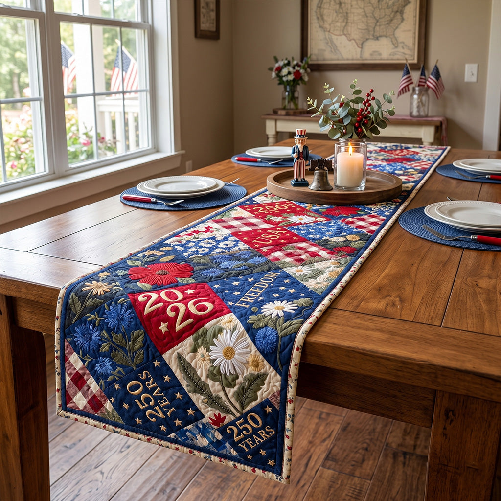 250th Anniversary Quilted Table Runner NCU0QN093