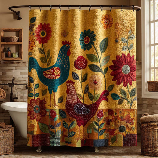 Country Rooster Garden Shower Curtain NCU0NNT2957
