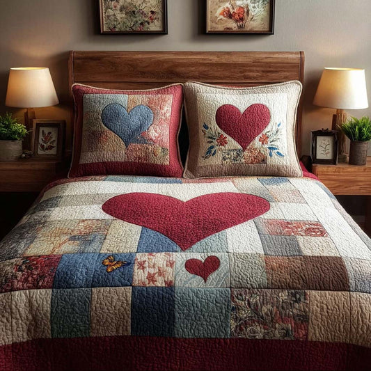 Country Sweetheart 3-Piece Quilted Bedding Set NCU0DQQ0263