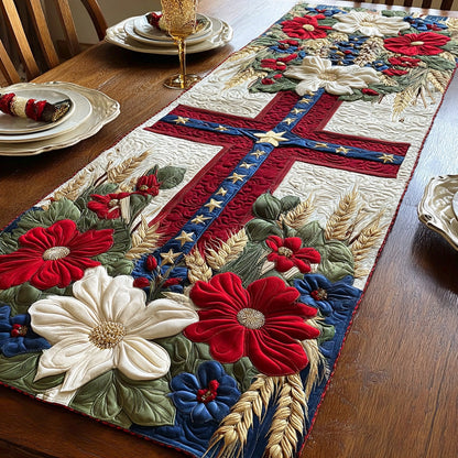 Country of Faith Quilted Table Runner NCU0NTD782