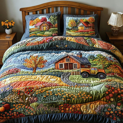 Countryside Dream 3-Piece Quilted Bedding Set NCU0PTT392