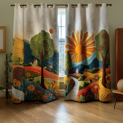 Countryside Rays Quilted Curtains NCU0PTT2115
