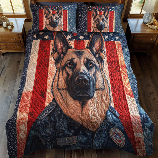 Courageous Shepherd 3-Piece Quilted Bedding Set NCU0PTT501