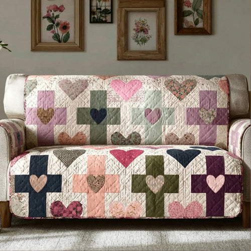 Covered By Grace Quilted Sofa Cover NCU0LDH335