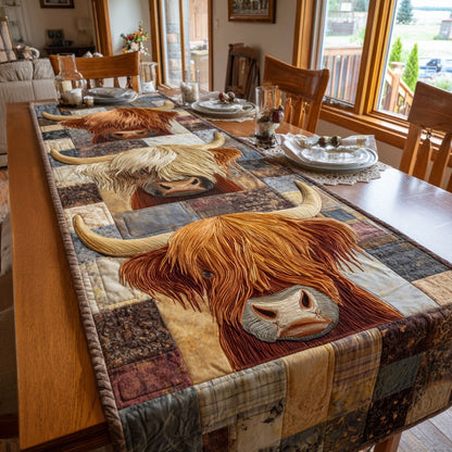 Cow Delight Quilted Table Runner NCU0DV1576