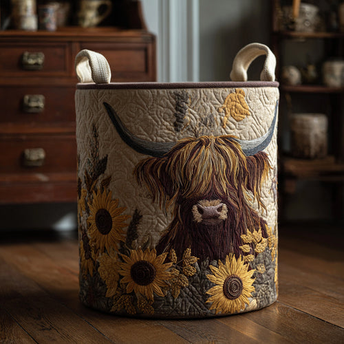 Cow Serenity Quilted Laundry Basket NCU0DV1600