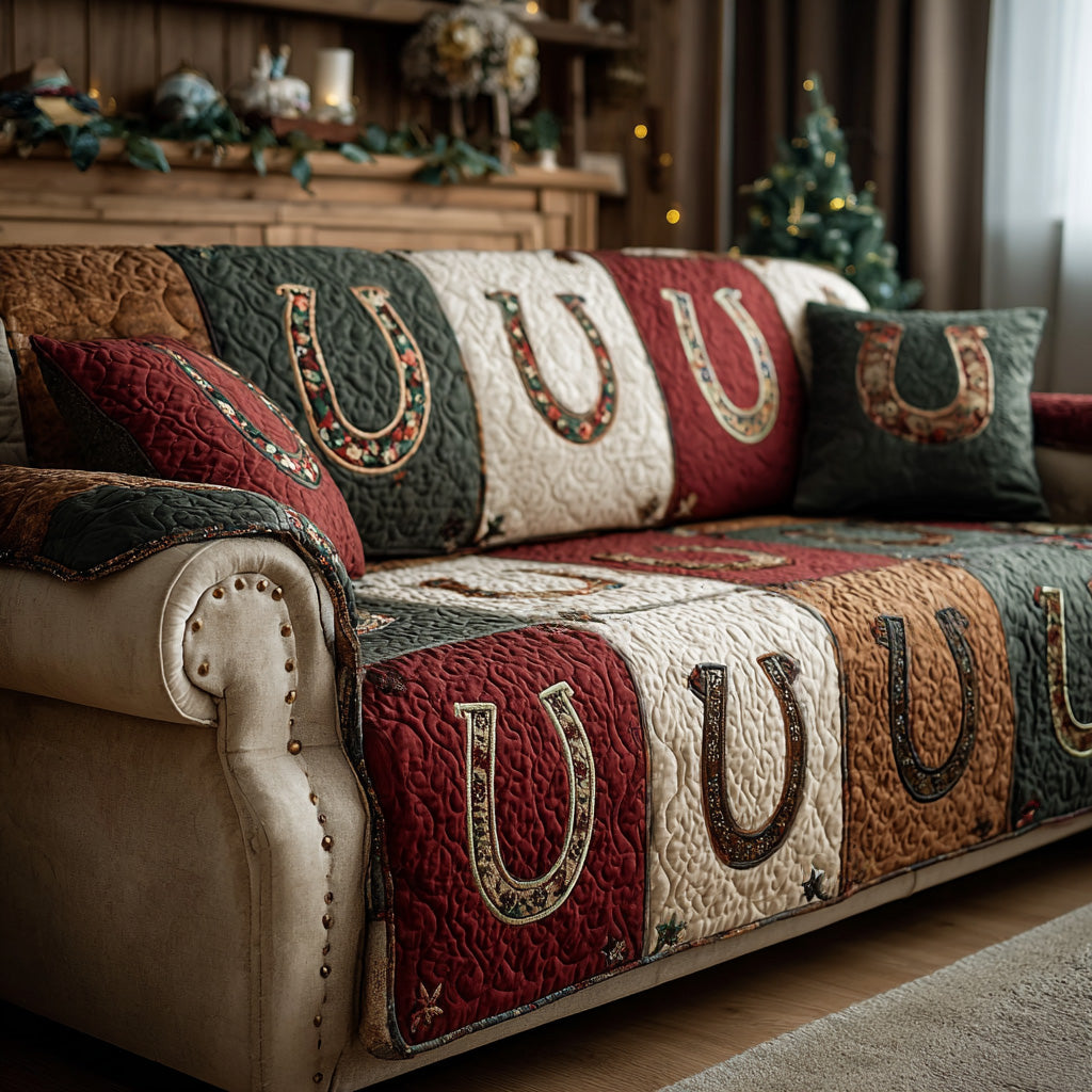 Cowboy Charm Quilted Sofa Cover NCU0LDH022