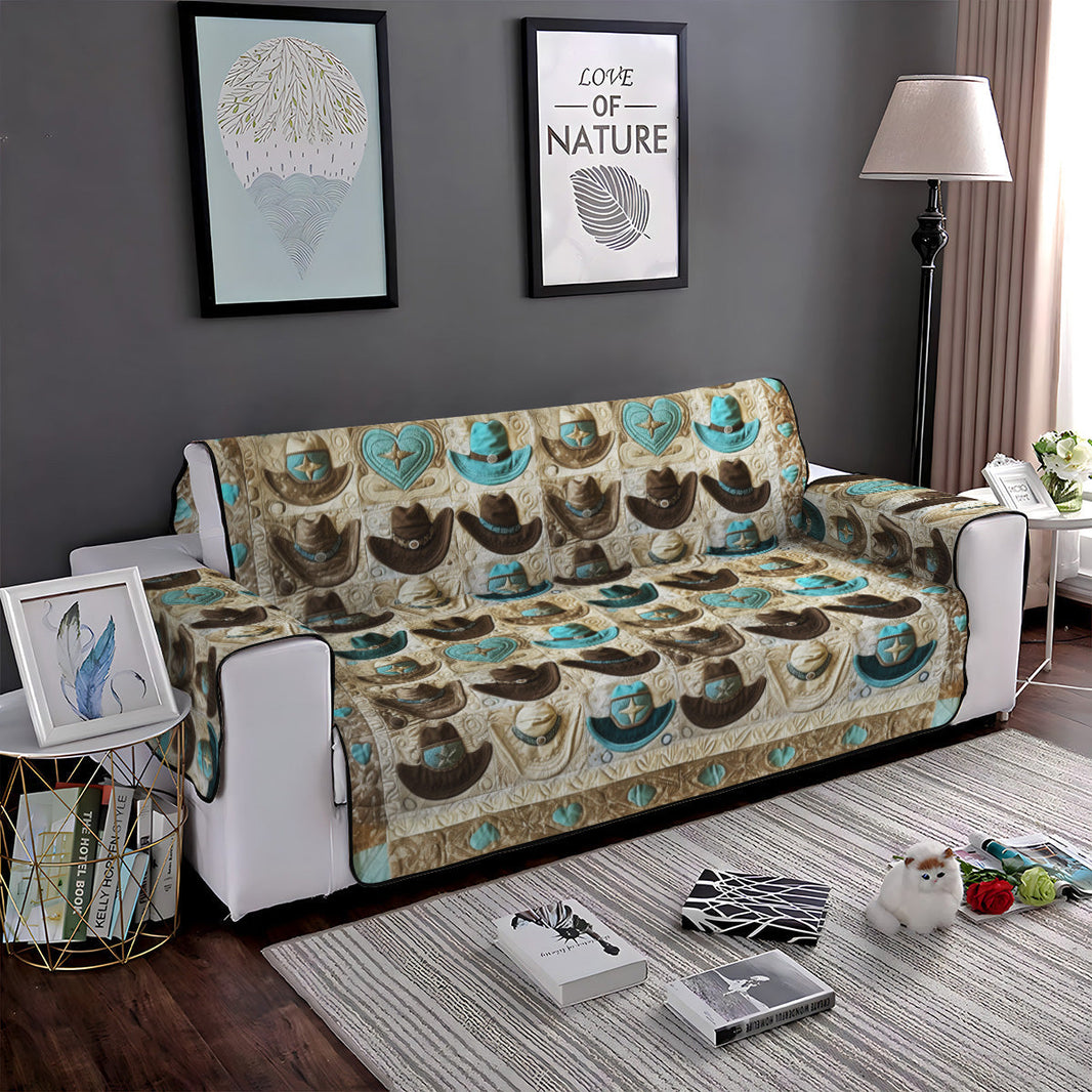 Spirit Trail Mosaic Quilted Sofa Cover NCU0PTT2799