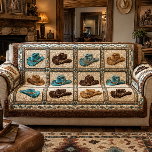 Cowboy Keepsake Quilted Sofa Cover NCU0NTV1108