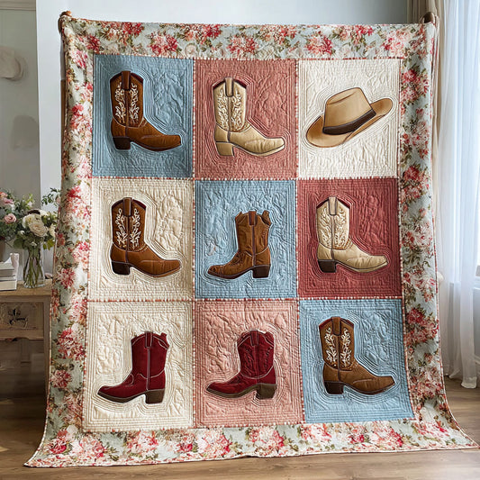 Cowboy Quilt Quilted Blanket NCU0DDK2091