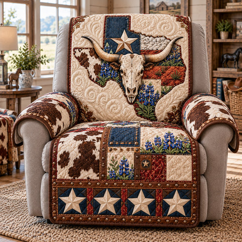 Cowhide Frontier Quilted Sofa Cover NCU0NTD2469