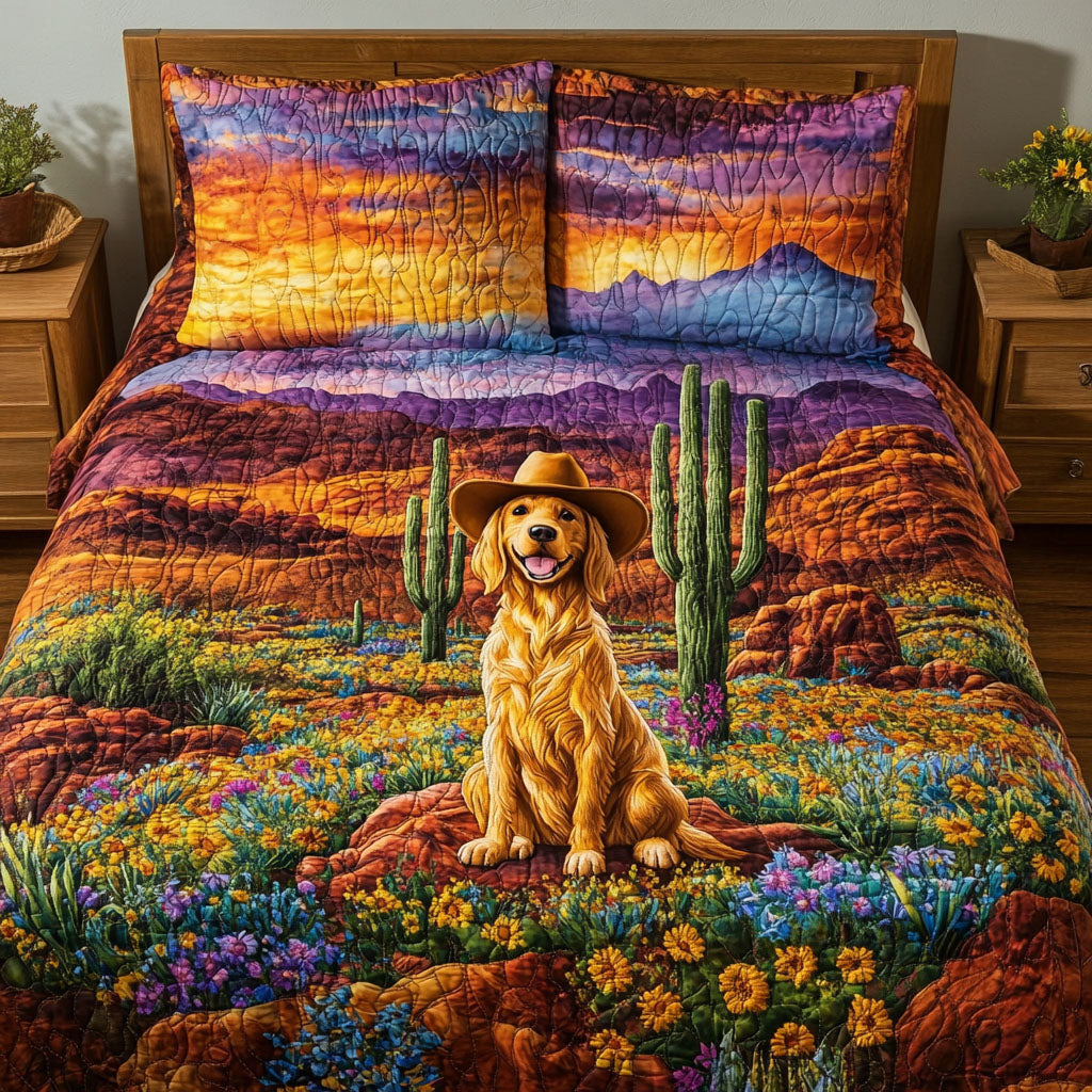 Cowpoke Cuddles 3-Piece Quilted Bedding Set NCU0NNT734