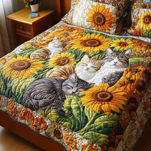 Cozy Cat Companions Quilted Blanket NCU0PT1876