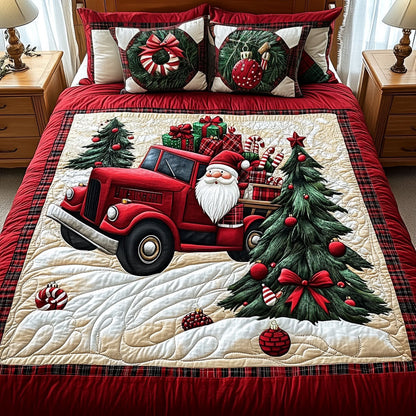 Christmas 3-Piece Quilted Bedding Set NCU0VT67