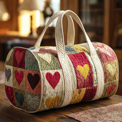 Cozy Hearts Quilted Duffle Bag NCU0NTD1453