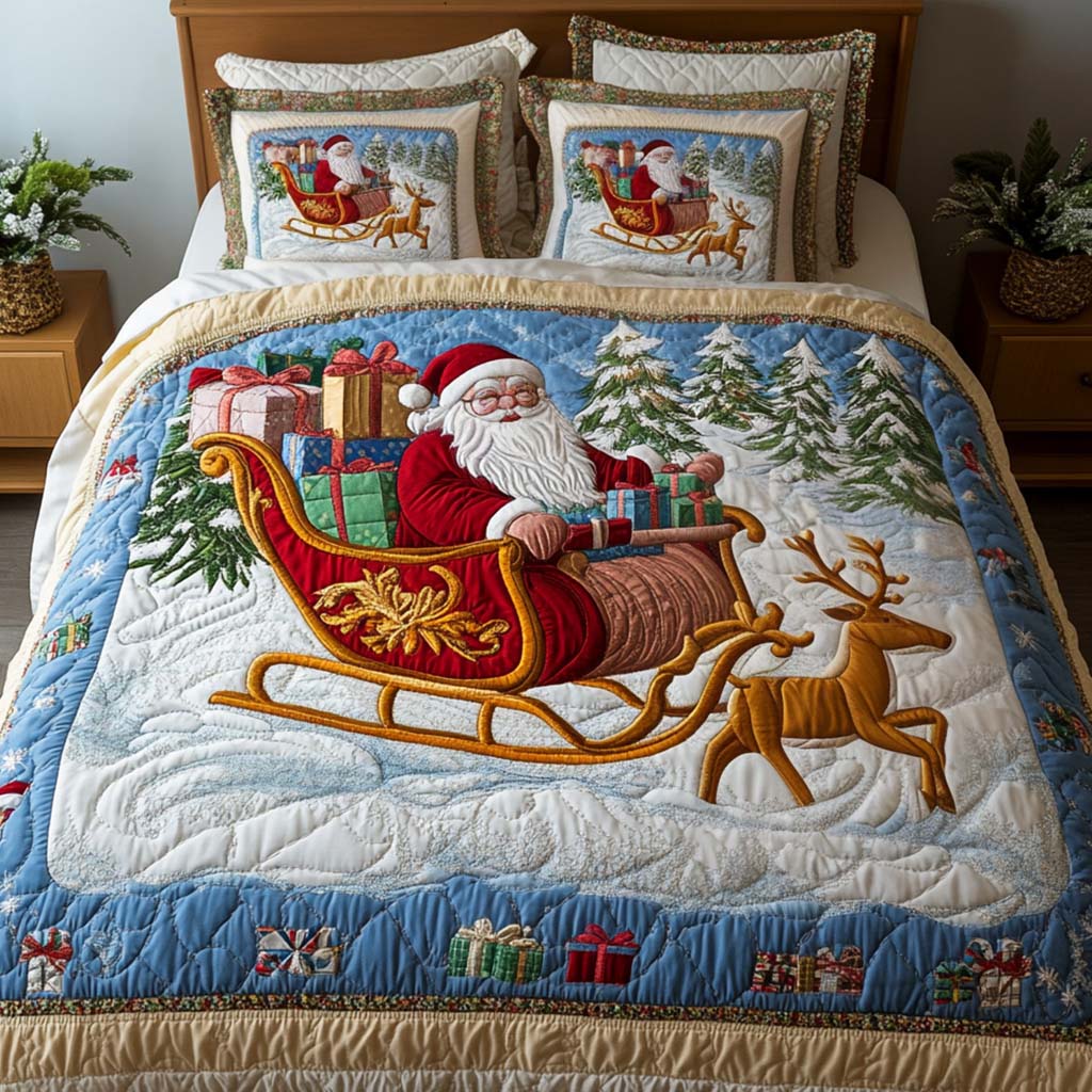 Cozy Wonderland 3-Piece Quilted Bedding Set NCU0NNT020