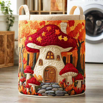 Cozy Autumn Quilted Laundry Basket NCU0NTD314