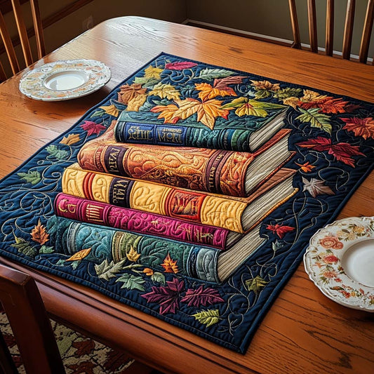 Cozy Book Nook Quilted Table Topper NCU0NNT1381