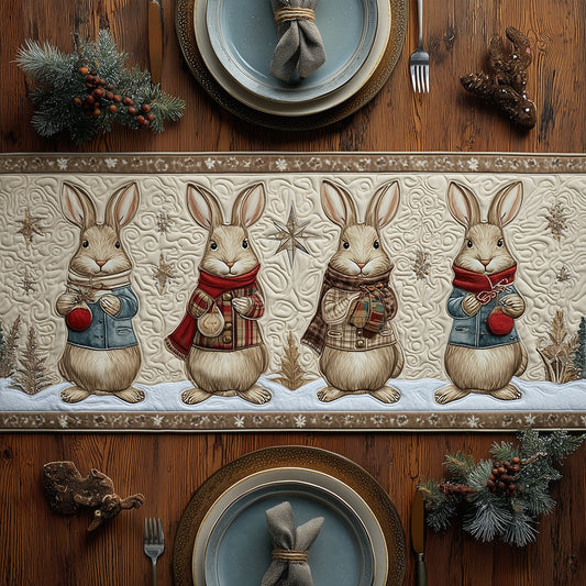 Cozy Bunny Quilted Table Runner NCU0PTT1392