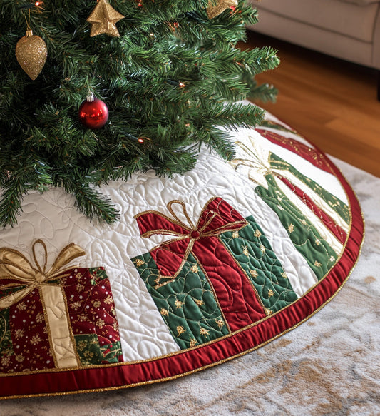 Cozy Cabin Comfort Quilted Christmas Tree Skirt NCU0PT1018