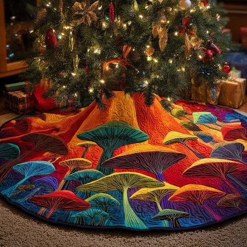 Cozy Cap Christmas Quilted Tree Skirt NCU0NNT2379