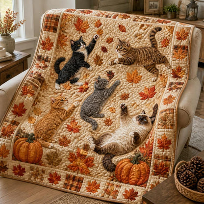 Cozy Cats Quilted Blanket NCU0NTD2038