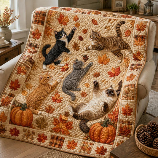 Cozy Cats Quilted Blanket NCU0NTD2038