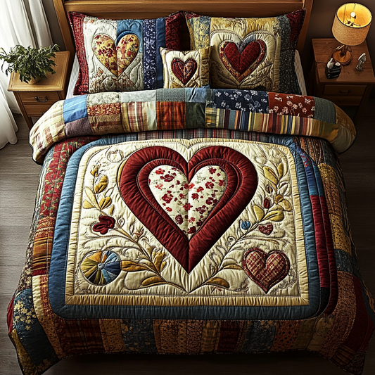 Cozy Charm 3-Piece Quilted Bedding Set NCU0NVH147