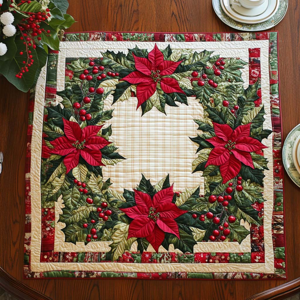 Cozy Cheer Quilted Table Topper NCU0NNT1630