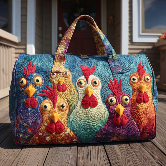 Cozy Chickens Quilted Duffle Bag NCU0DDK2464