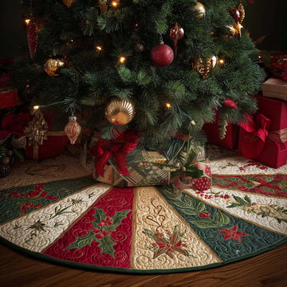 Cozy Christmas Christmas Quilted Tree Skirt NCU0NNT2495