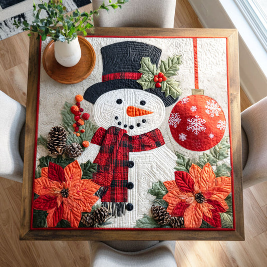 Cozy Christmas Quilted Table Topper NCU0NTD307