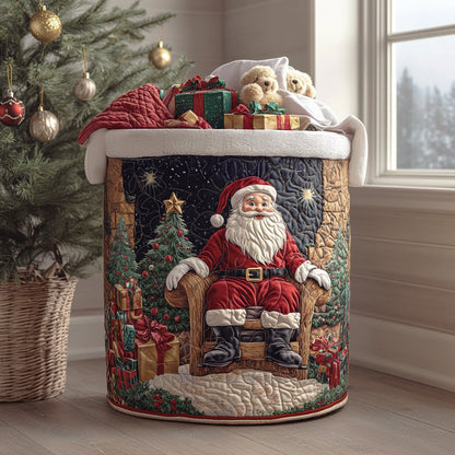 Christmas Quilted Laundry Basket NCU0QN028